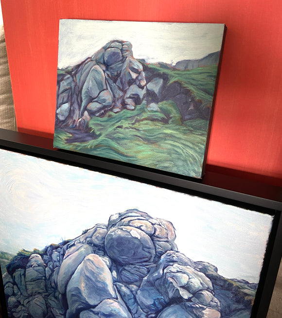Photo of the original painting in progress.