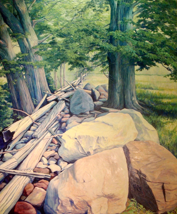 This was the finished painting from my disastrous first attempt at plain-air-painting.   