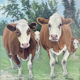 One-horned Suzy and Her Pals - PRINT